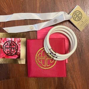 Budhagirl Three Kings Ivory Bangles - Set of 3